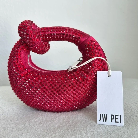 JW PEI Abacus crystal mini‎ bag Red NWT - Picture 4 of 17